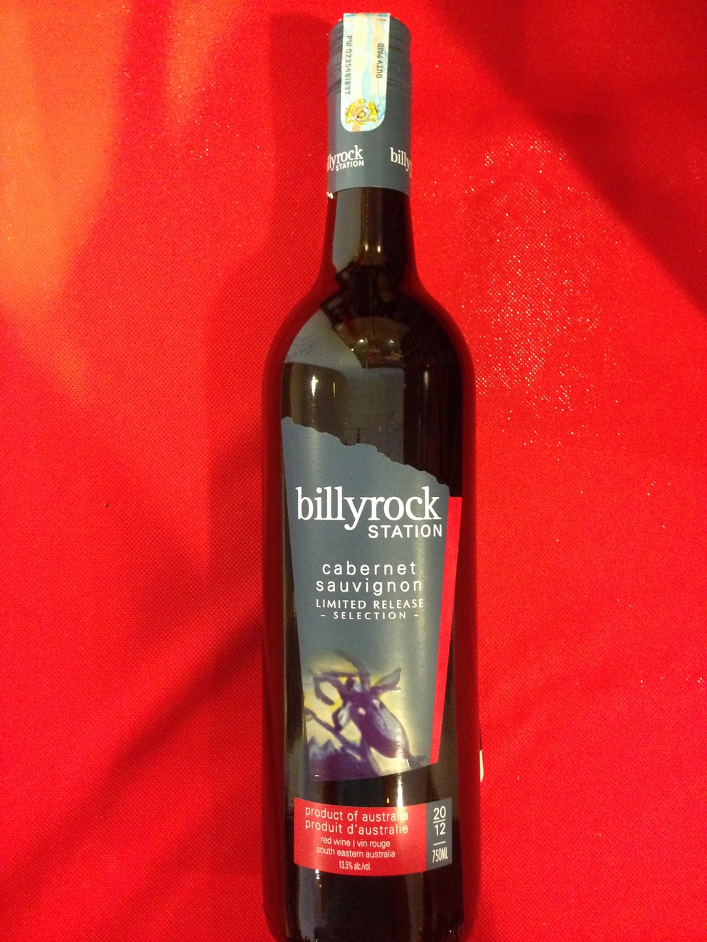 Billy Rock Station (Carbernet Sauvignon) 2012