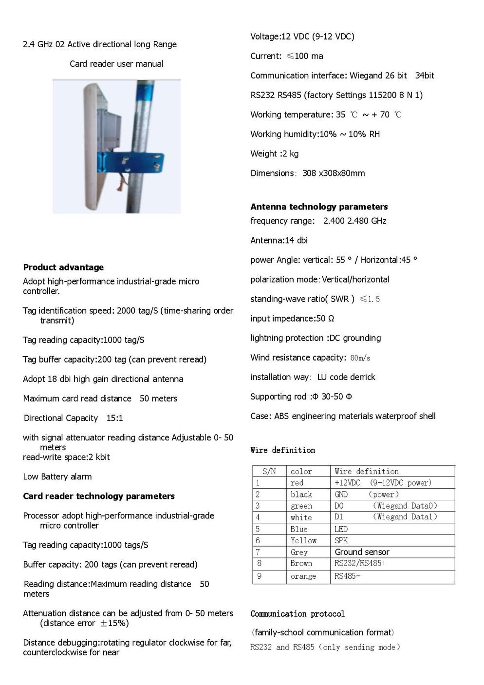 Long Range Card Reader