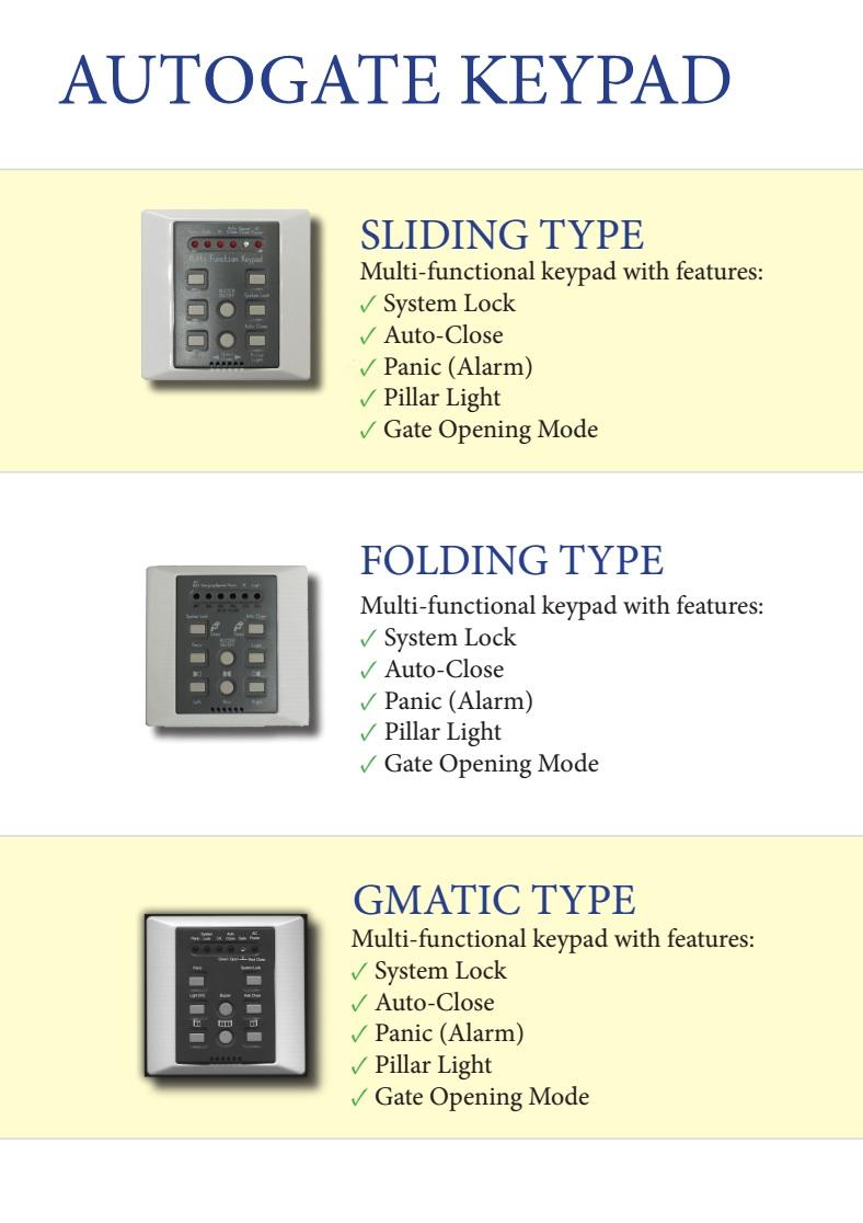 Autogate Keypad