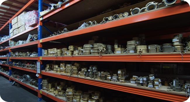 Storage Area for Gas Tanks and Related Hardware Section