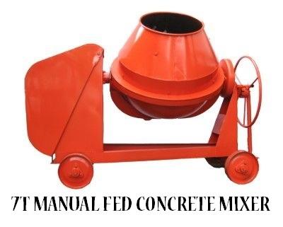 MANUAL FED 7T CONCRETE MIXER