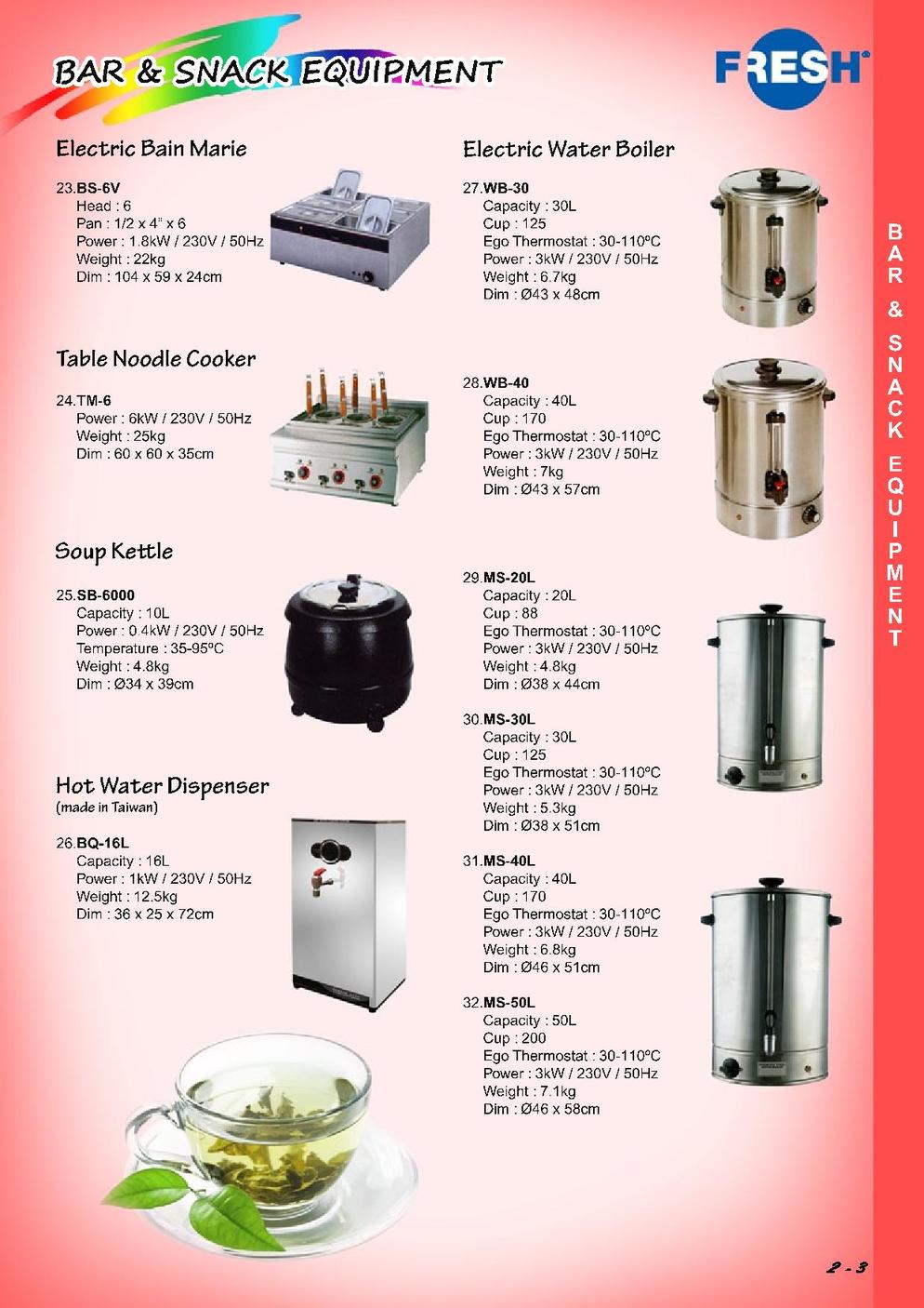 FOOD PROCESSING EQUIPMENT