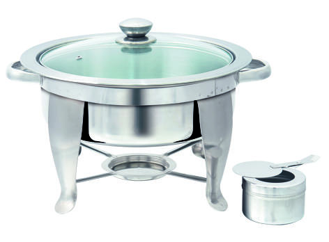32cm Round CD w Glass Lid