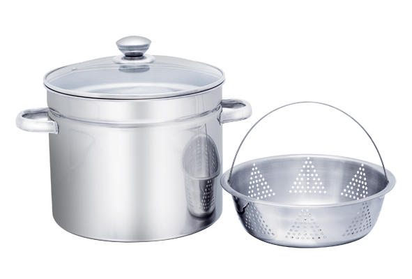 12qt stockpot w Steamer Tray(HH)