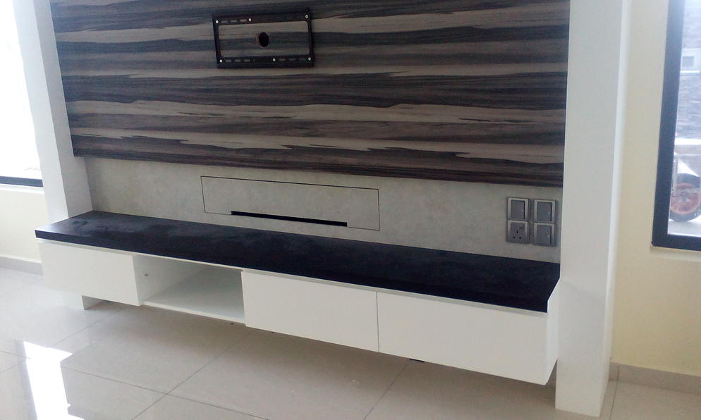 TV Console & Backdrop