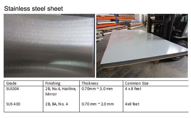 6 Stainless steel sheet