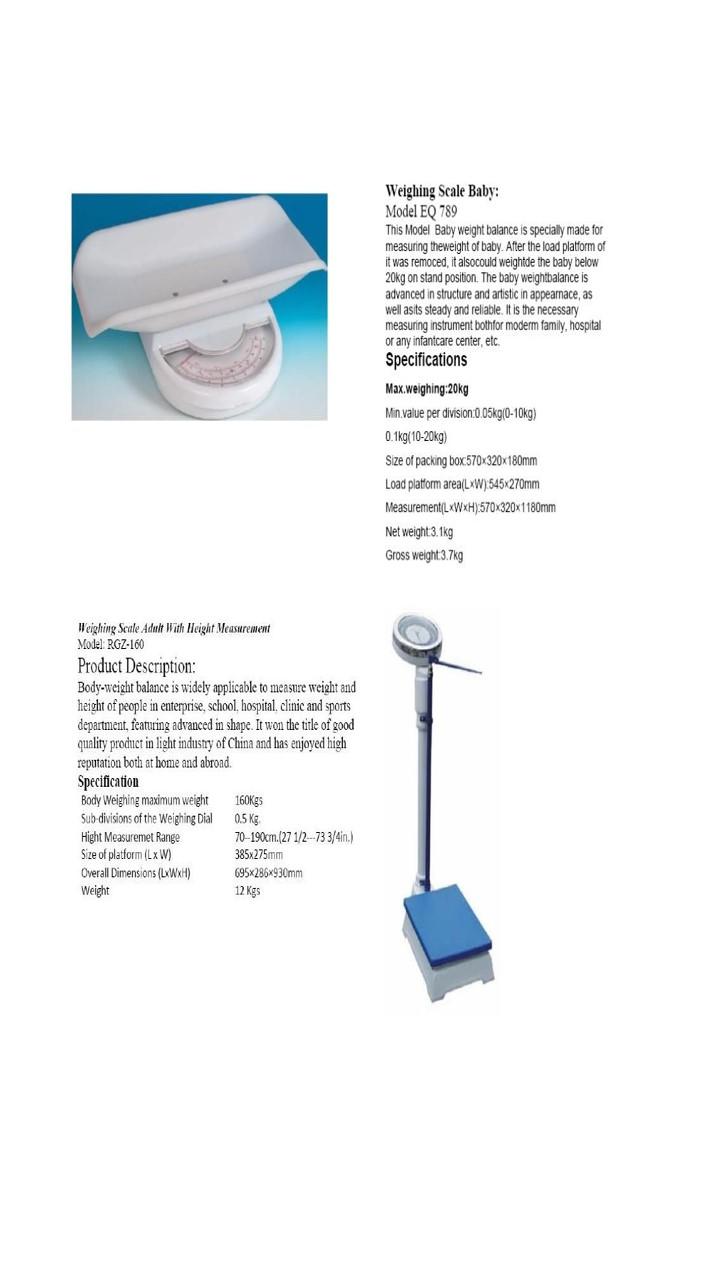 Weighting Scale-Adult & Infant