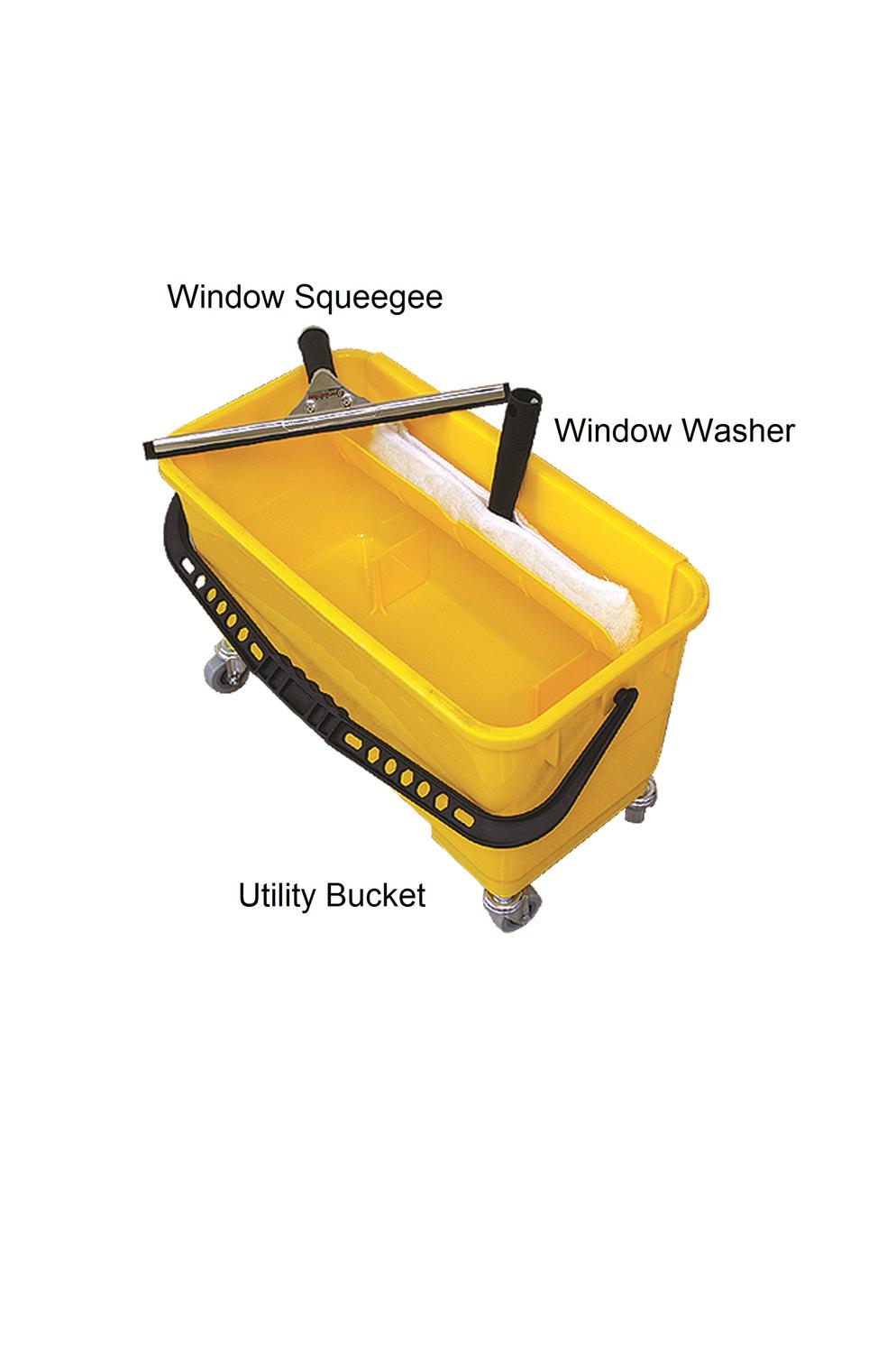 Utility Bucket  Window Squeegee  Window Washer