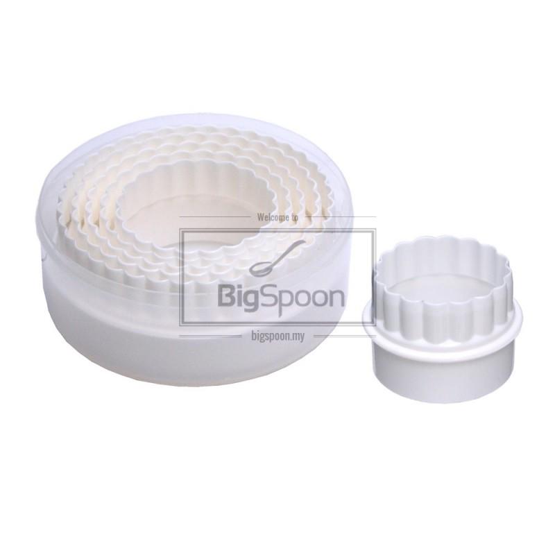 CAKE CUTTER DOUBLE SIDED ROUND SHAPE 6 PCS SET