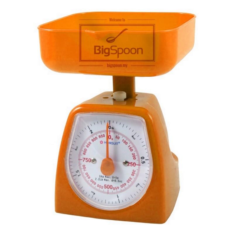 HOMSUIT KITCHEN SCALE SQUARE 1KG   ORANGE