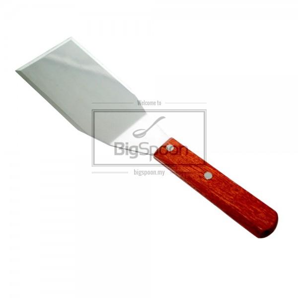 PIZZA TURNER STAINLESS STEEL WOODEN HANDLE