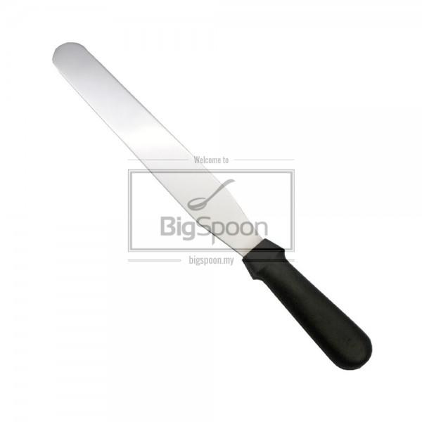 STRAIGHT SPATULA STAINLESS STEEL PLASTIC HANDLE