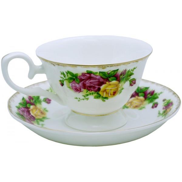 VINTAGE ROSES CUP & SAUCER SET