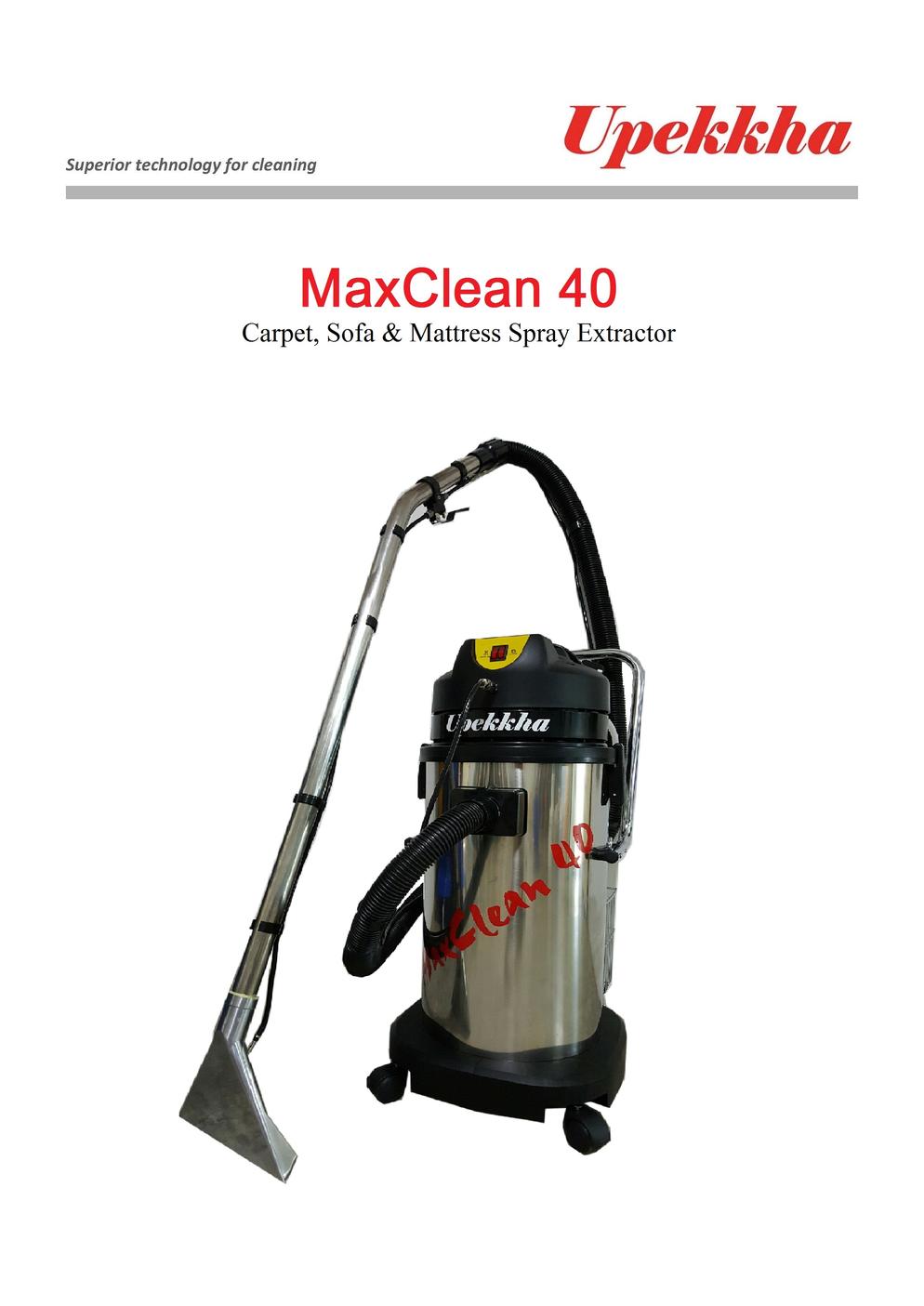 UPEKKHA  MaxClean 40   Carpet,Sofa & Mattress Extraxtor