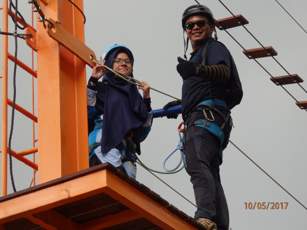 One of Participant At One of IMW Checkpoint With Ranger Khairul