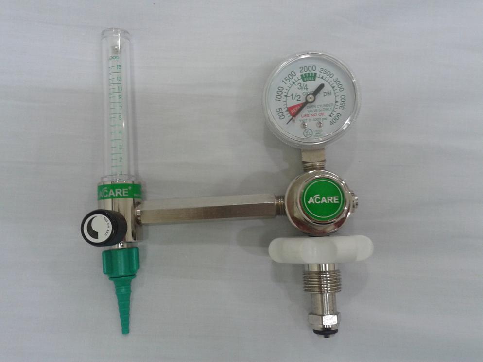 Oxygen Flow Meter Piston Style with Funnel