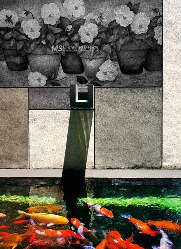 Tiles Series - Engraving Image on Wall Tiles