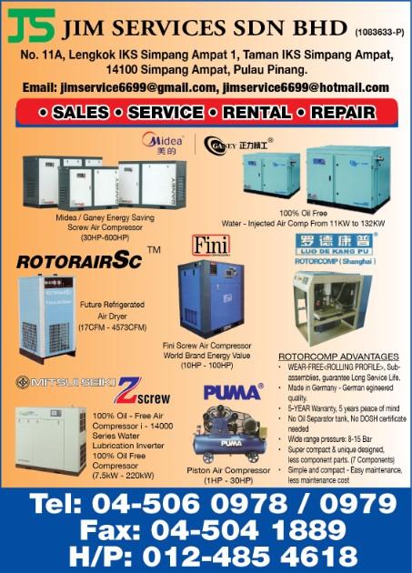 JIM SERVICES SDN. BHD._SP20/21 Ads_Compressors - Air _ Gas