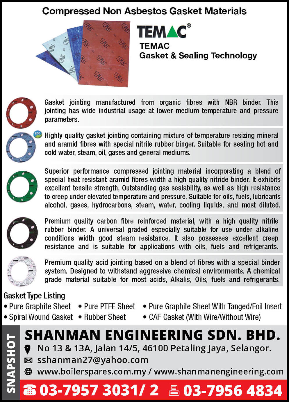 Shanman Gaskets