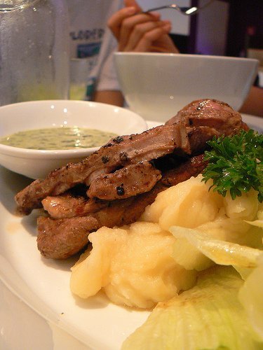 BBQ Lamb Shank with Mash Potato