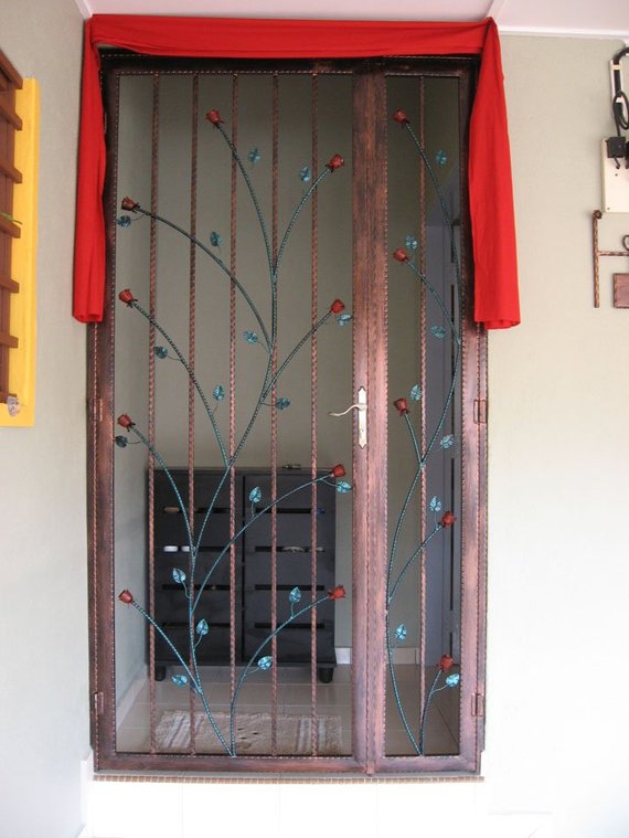 wrought iron door