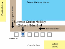 Sutera Harbour Marina sales counter