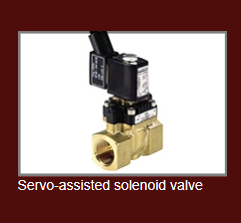 Servo-assisted solenoid valve