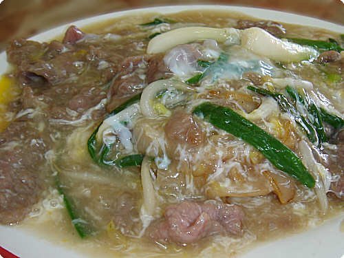 Beef Fried Koay Teow with Ginger and Onion