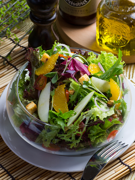 Grasshopper House Salad with Honey Mustard Dressing
