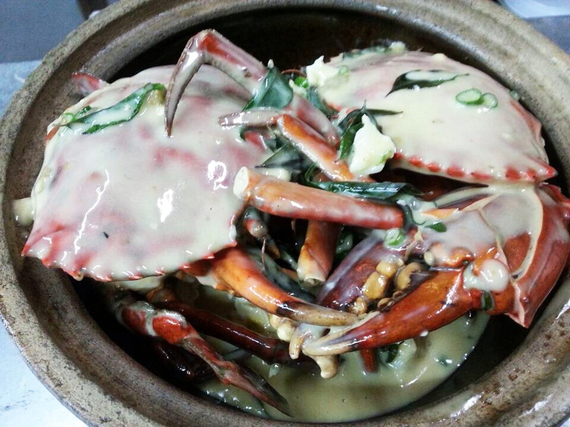 瓦煲濕奶油蚧