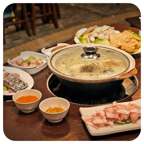 Variety Of Food Selection Steamboat