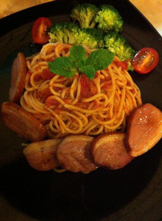 Smoked Duck Spaghetti