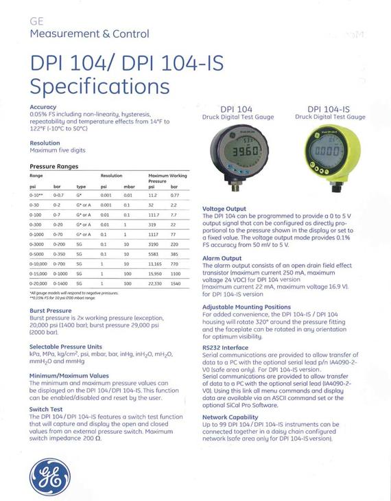 DPI 104  /  DPI 104-IS