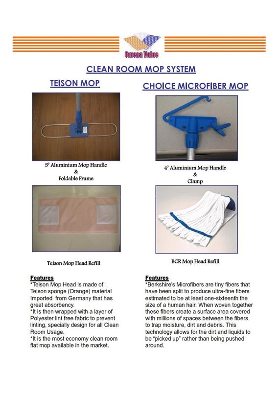 Clean Room Mop System