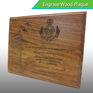 Engrave Wood Plaque
