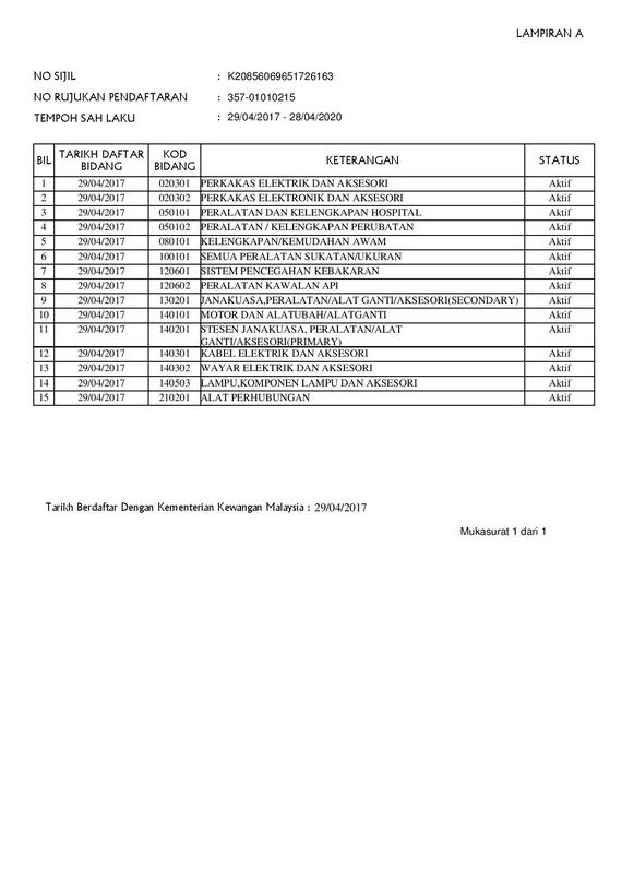 SIJIL KEMENTERIAN KEWANGAN MALAYSIA 2
