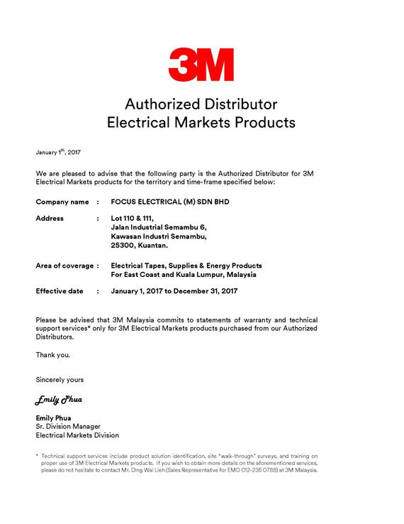 3M AUTHORIZED DISTRIBUTOR