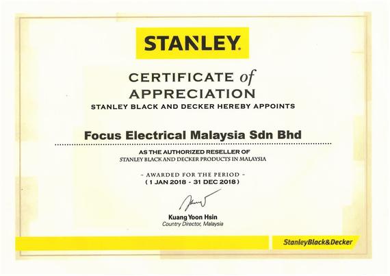 STANLEY AUTHORIZED RESELLER