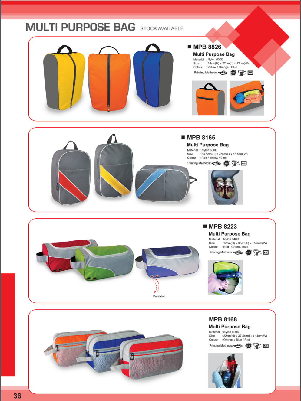 Multi Purpose Bag | page 35 -39