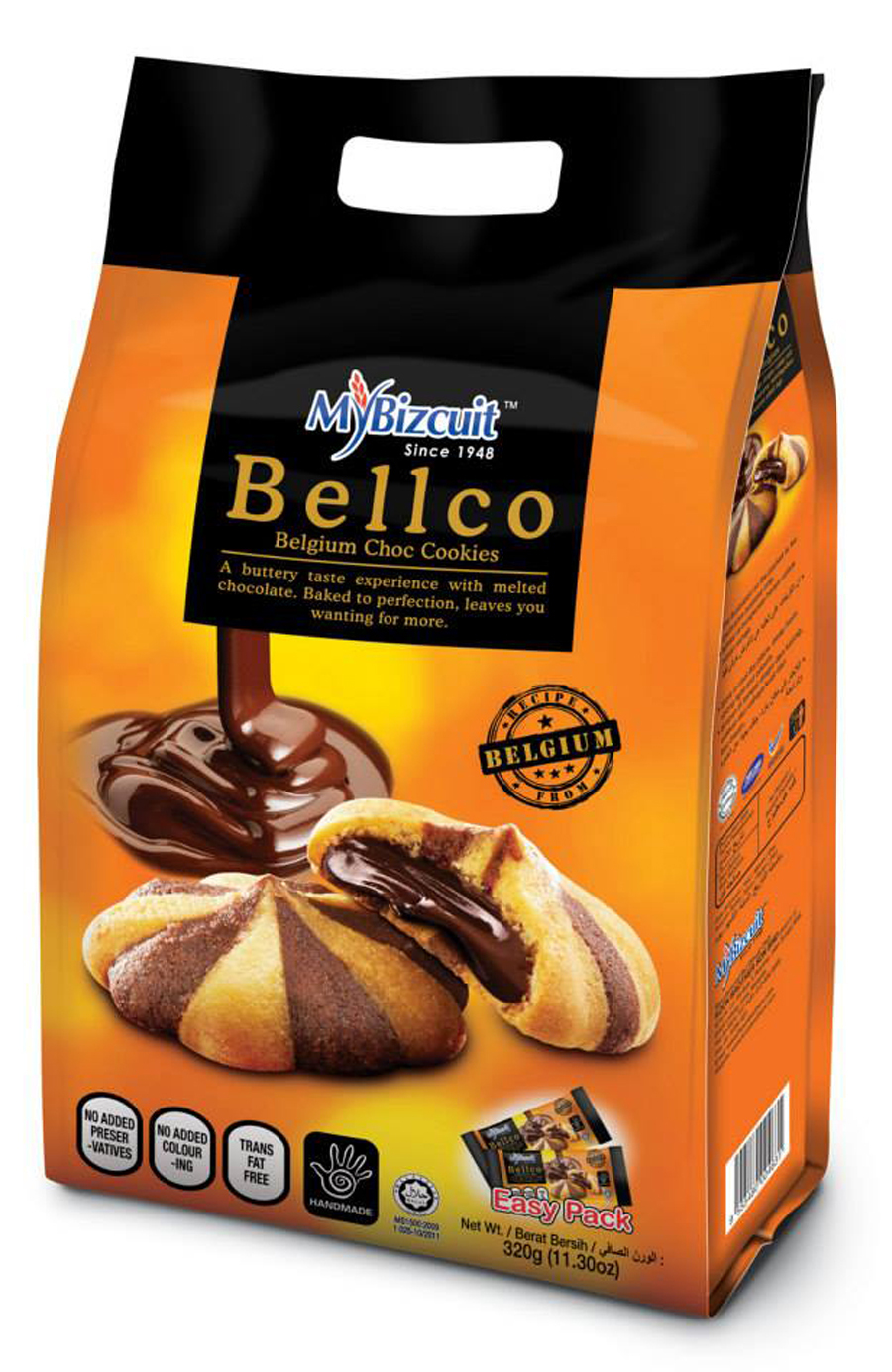 Bellco- Belgium Choc Cookies 320gm