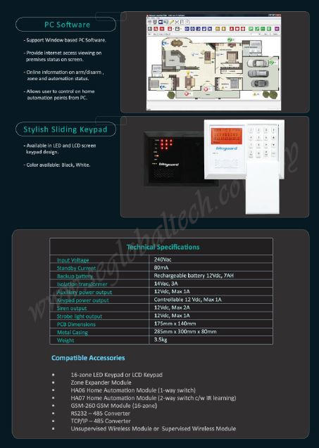 Bluguard T16N alarm system