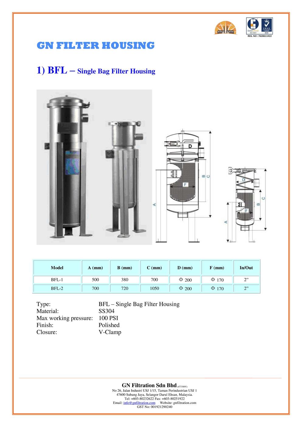 GN FILTER HOUSING