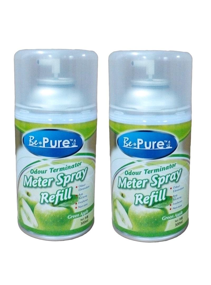 Odour Terminator Meter Spray Refill (Twin Pack)- Green Apple