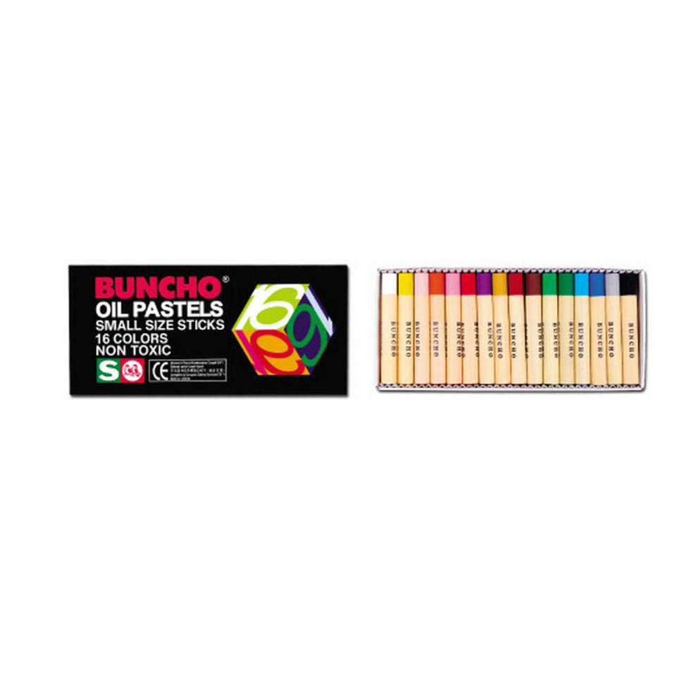 Buncho PS16 16Colour Oil Pastels