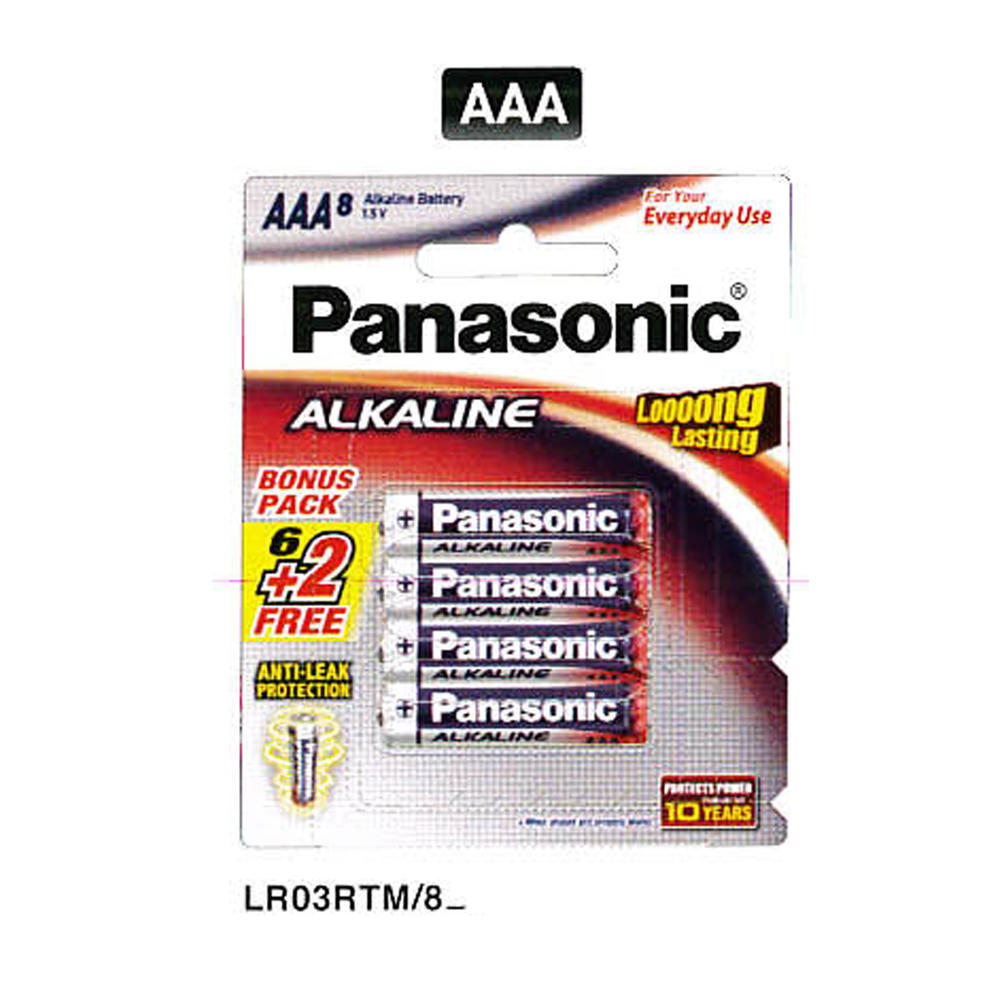 Panasonic LR03RTM/8M AAA Battery