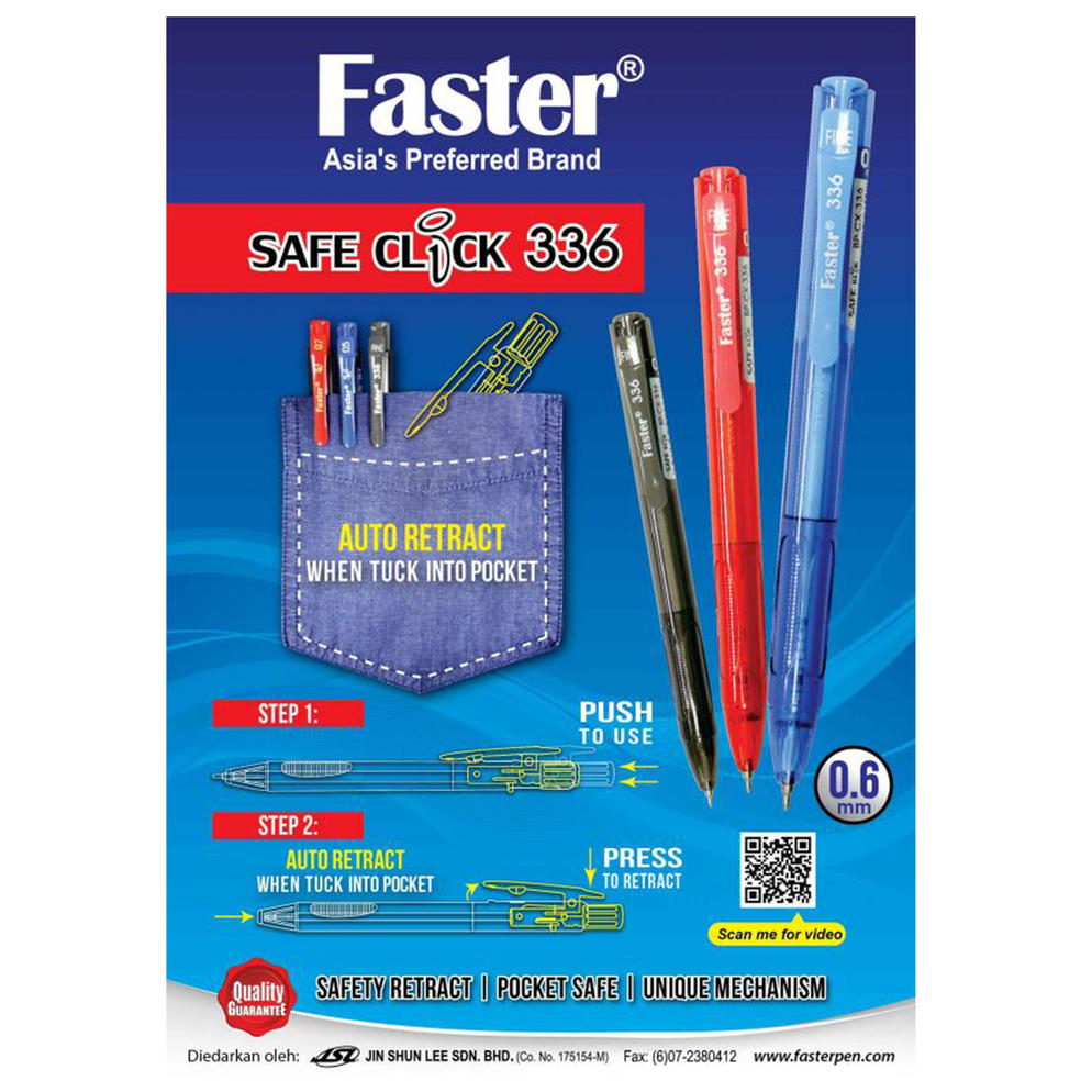 Safe Click 336 Faster Ball Pen