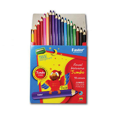 F-1977-18L Faster Jumbo Colour Pencil