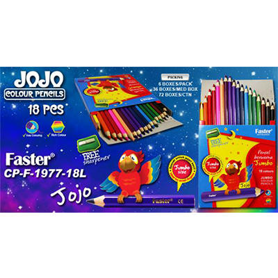 F-1977-18L Faster Jumbo Colour Pencil