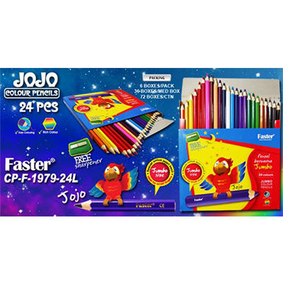 F-1979-24L Faster Jumbo Colour Pencil