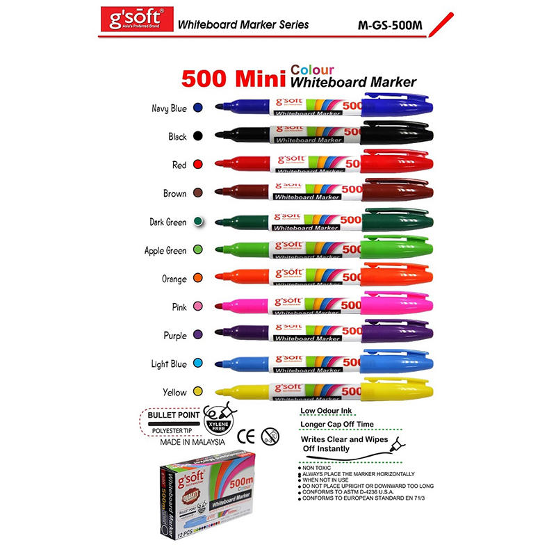 500m Colour Whiteboard Marker